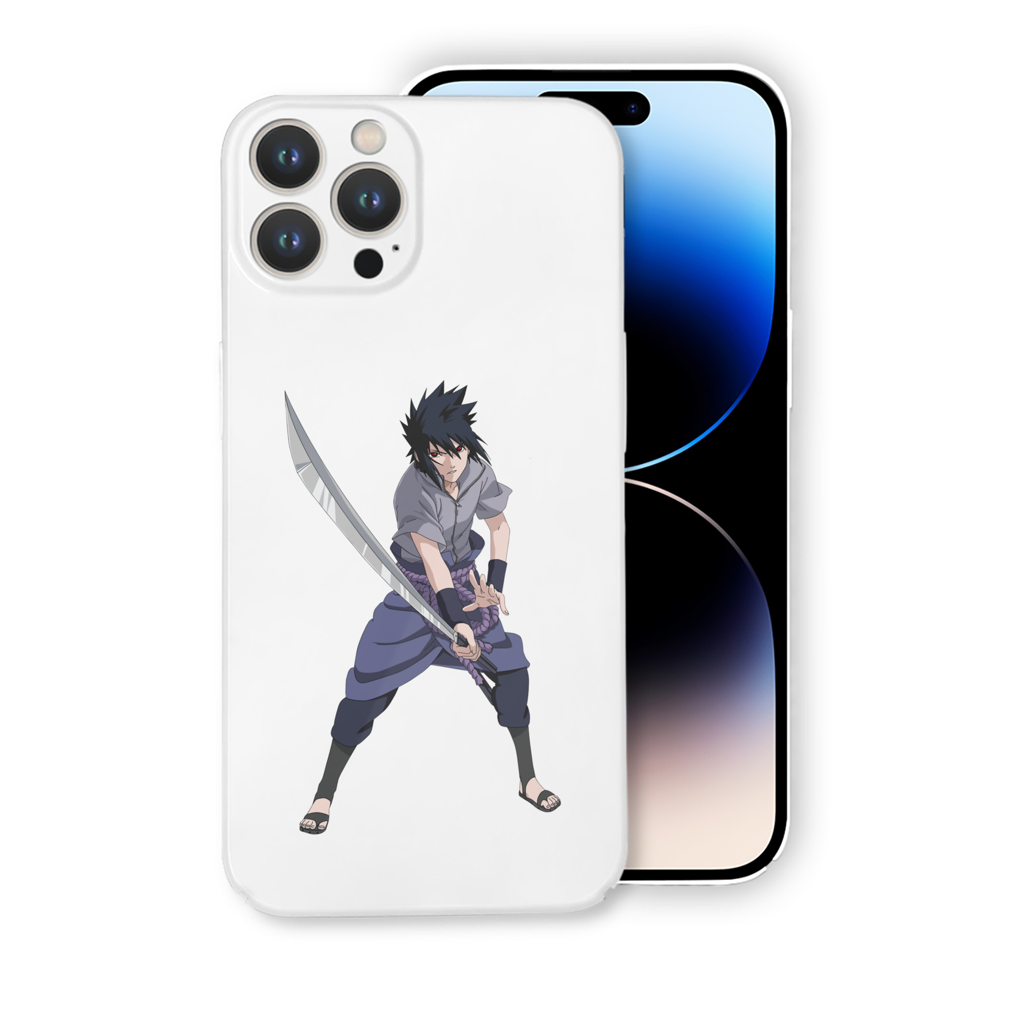 （画像用） NARUTO -ナルト- うちは サスケ Uchiha Sasuke 【iPhone 14シリーズ対応】ハードケース